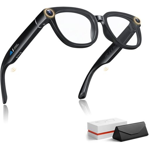 MEVRONISSHOP-Lunettes Connectées IA, 13MP 1080P Lunette Camera HD, ...
