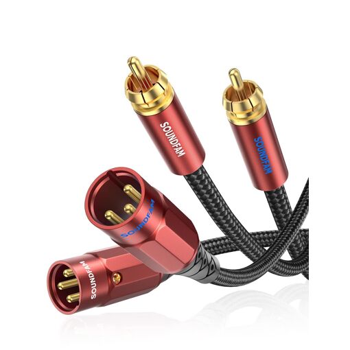MEVRONISSHOP-Câble Double XLR vers RCA, PREMIUM 2RCA Mâle vers 2XLR...