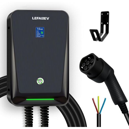 Mevronisshop-Chargeur Voiture Electrique 7kw, 32a Monophasé Borne D...
