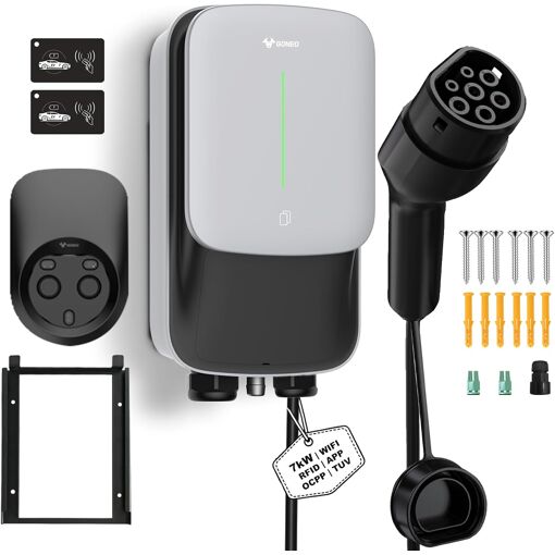 Mevronisshop-Borne De Recharge Wallbox 7kw 8a-32a 230v Pour Véhicul...
