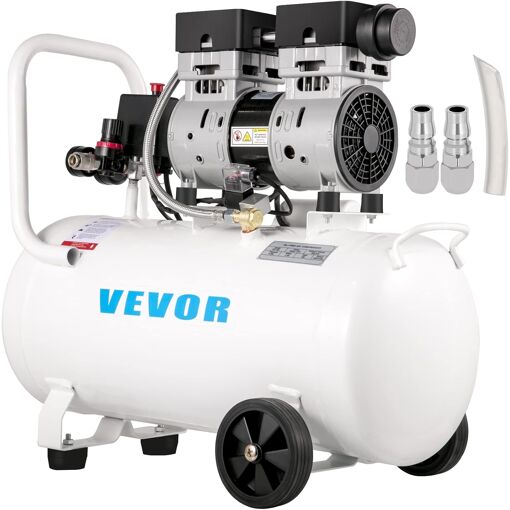 Mevronisshop-Compresseur D'air Silencieux Sans Huile 50l, Compresse...