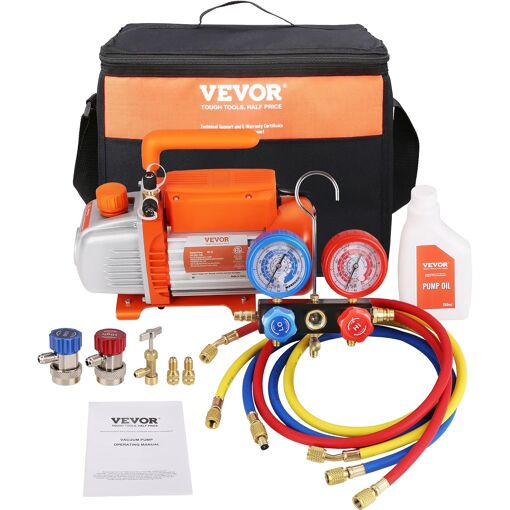 MEVRONISSHOP-Pompe à Vide Climatisation 100 L/min Pompe à Vide Frig...
