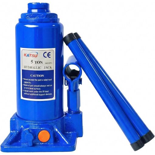 Mevronisshop-Katsu Cric Bouteille Hydraulique 5 Tonnes Cric Bouteil...