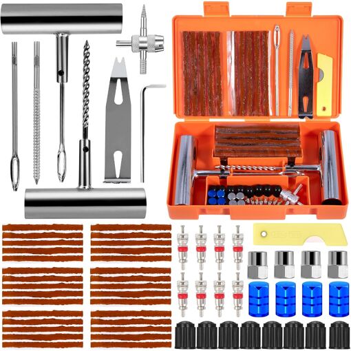 Mevronisshop-64 Pcs Kit Reparation Pneu Voiture, Kit De Réparation ...