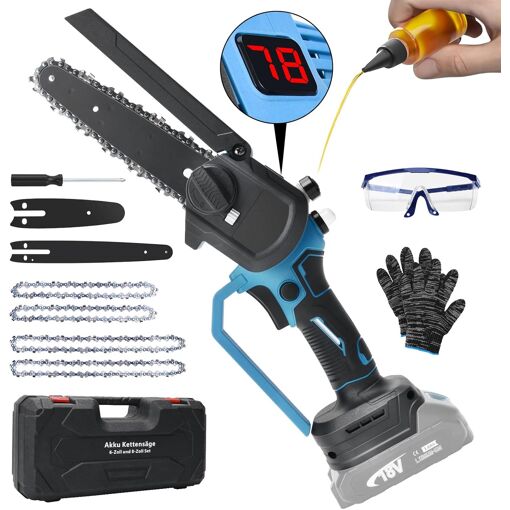 MEVRONISSHOP-Mini Tronçonneuse 8 et 6 Pouces, Tronconneuse Electriq...