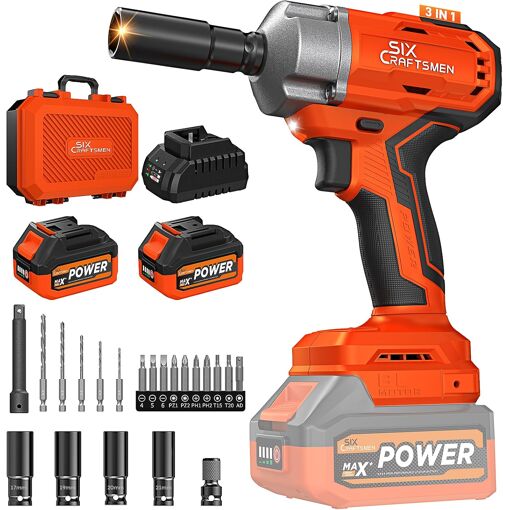 MEVRONISSHOP-Clé à Choc Sans Fil 700 N.m Brushless, Cle a Choc 21V ...