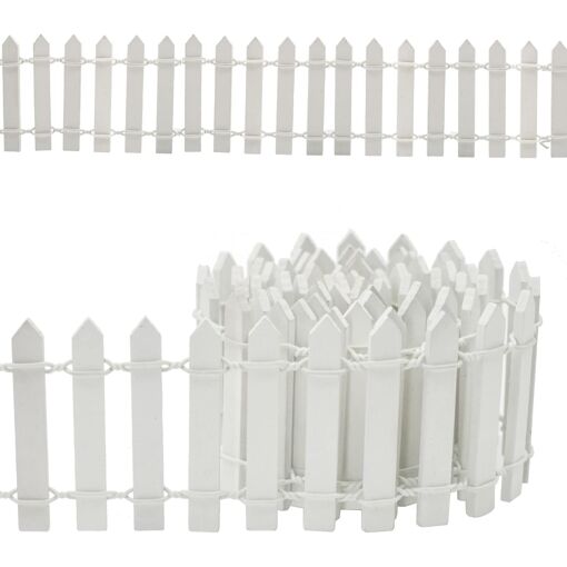 Mevronisshop-Clôture De Jardin Miniature Clôture En Bois,Clôture Mi...