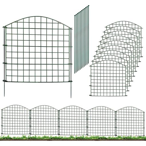 MEVRONISSHOP-Cl&ocirc;tures de jardin 10 panneaux -78cm H x 78cm L