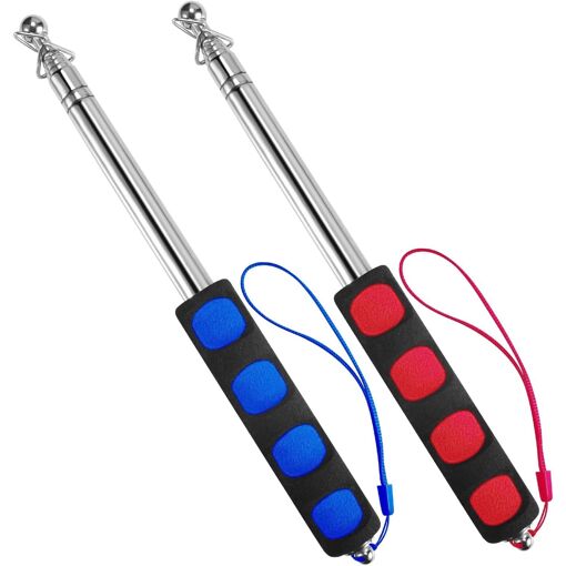 Mevronisshop-Mât Telescopique,2 Pcs 1.2m Mât De Drapeau Télescopiqu...