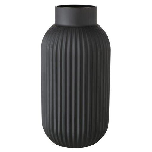 Boltze 2026912 Vase cylindrique Verre Noir