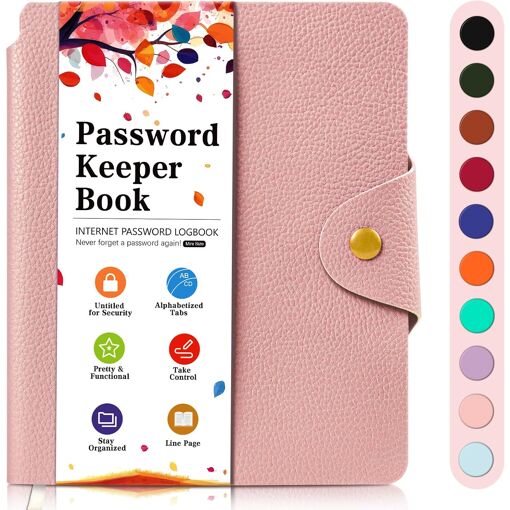 KALANKA-Carnet Mot de Passe Alphabetique, Elégant Jou