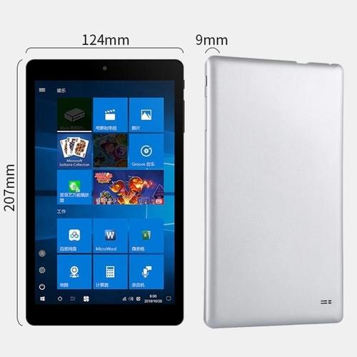 Tablette Windows 8 Pouces 4GB+128GB Intel Atom Z8300 Quad Core Avec Bluetooth & WiFi Argent YONIS