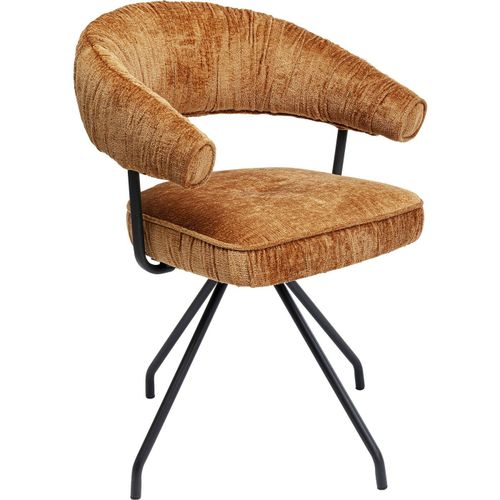 Chaise Avec Accoudoirs Pivotante Arabella Orange Kare Design