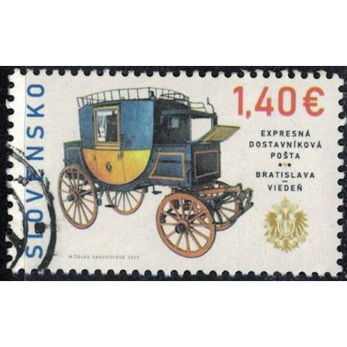 Slovaquie 2023 Oblitéré Used Service De Diligence Express Bratislava Vienne Y&t Sk 881 Su