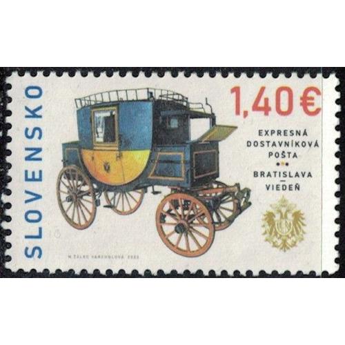 Slovaquie 2023 Used Service De Diligence Express Bratislava Vienne Y&t Sk 881 Su