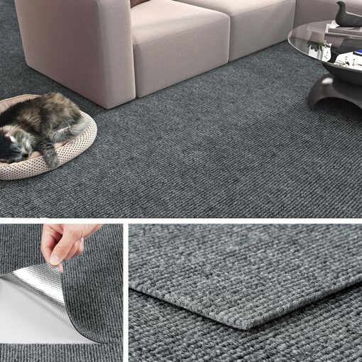 Kalanka-Dalle Moquette Adhesive Sol 30x30cm Antidérapantes Dalles D...