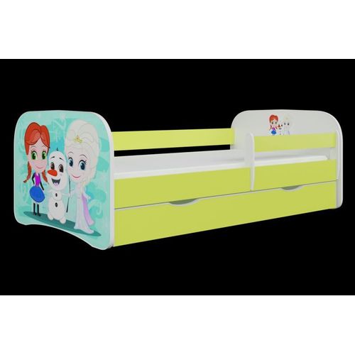 Lit Babydreams Vert Frozen Sans Tiroir Matelas 140/70