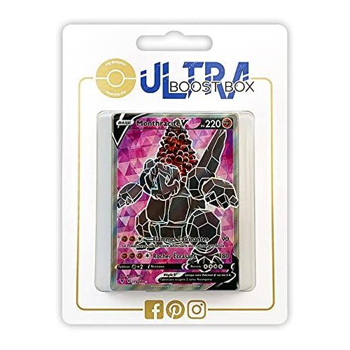 Monthracite V 173 185 Full Art - Ultraboost X Epée Et Bouclier 4 Voltage Éclatant - Coffret De 10 Cartes Pokémon Françaises