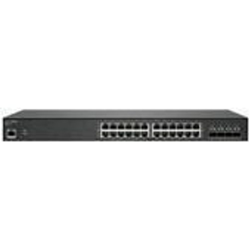 SonicWall Switch SWS14-24 - Commutateur - Géré - 24 x 10/100/1000 + 4 x 10 Gigabit SFP+ - Montable sur rack - avec Support 24x7 de 3 ans