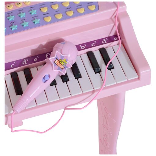 Homcom Piano à queue électronique 37 touches multifonctions avec micro haut... - 9