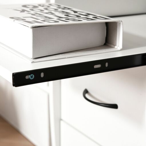 Bureau Informatique Design Multi-rangement Blanc - 8