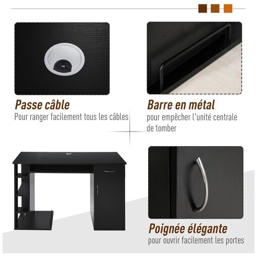 Bureau Informatique Design Multi-rangements - 6