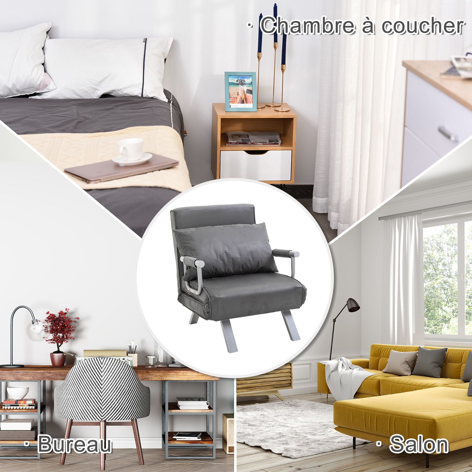 Fauteuil Chauffeuse Canap�-lit Convertible - 6