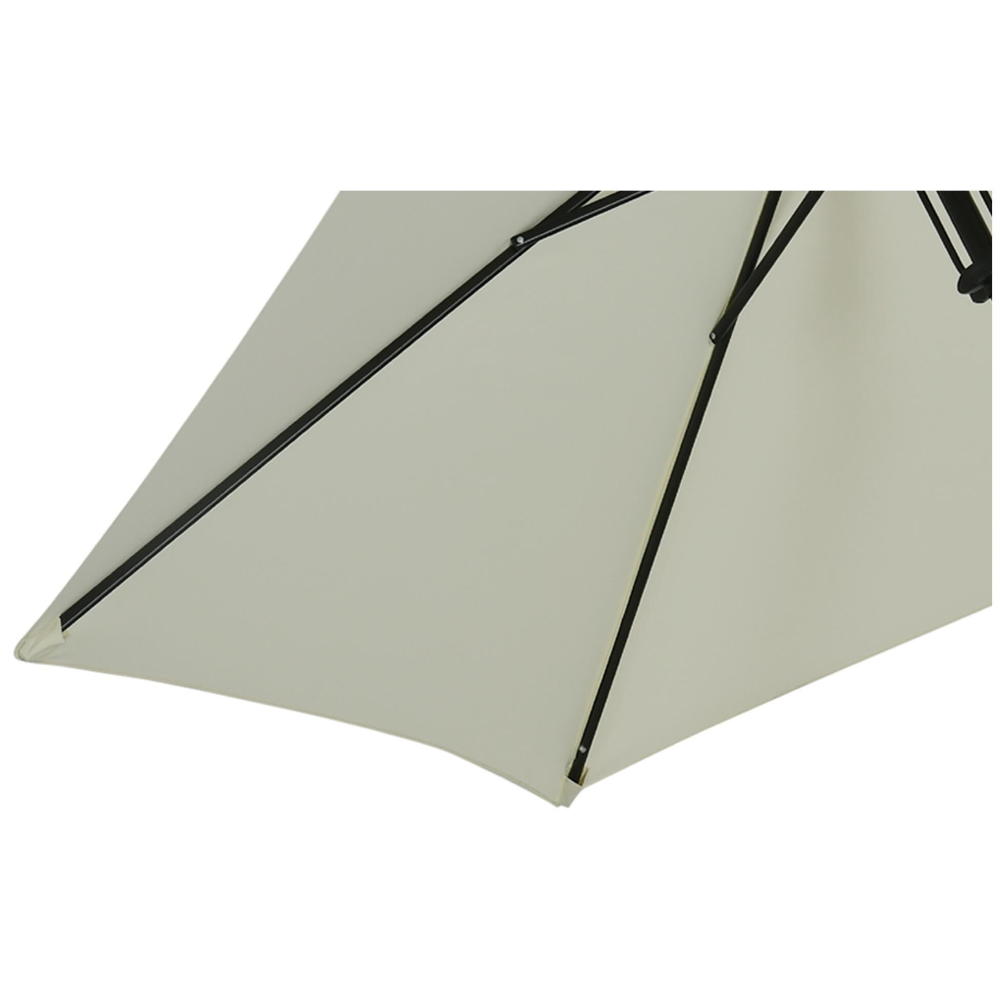 Parasol Inclinable Octogonal � 2,65 M Gris Clair - 4