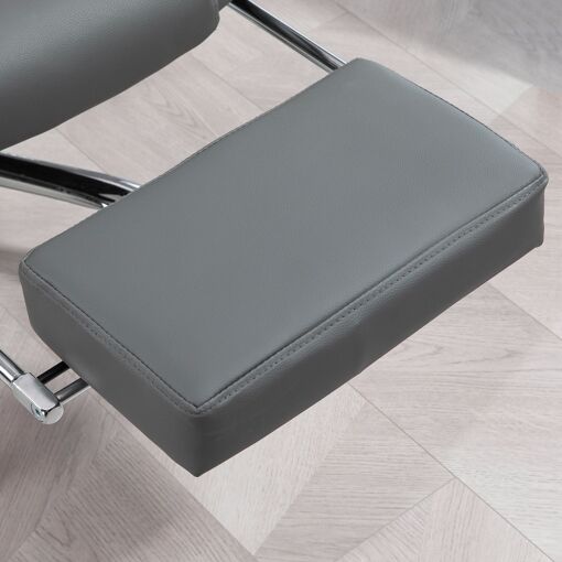 Fauteuil de bureau avec dossier inclinable gris - 9