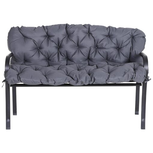 Coussin Banc De Jardin 3 Places Gris - 4