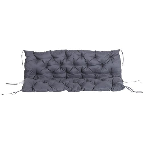 Coussin Banc De Jardin 3 Places Gris - 5