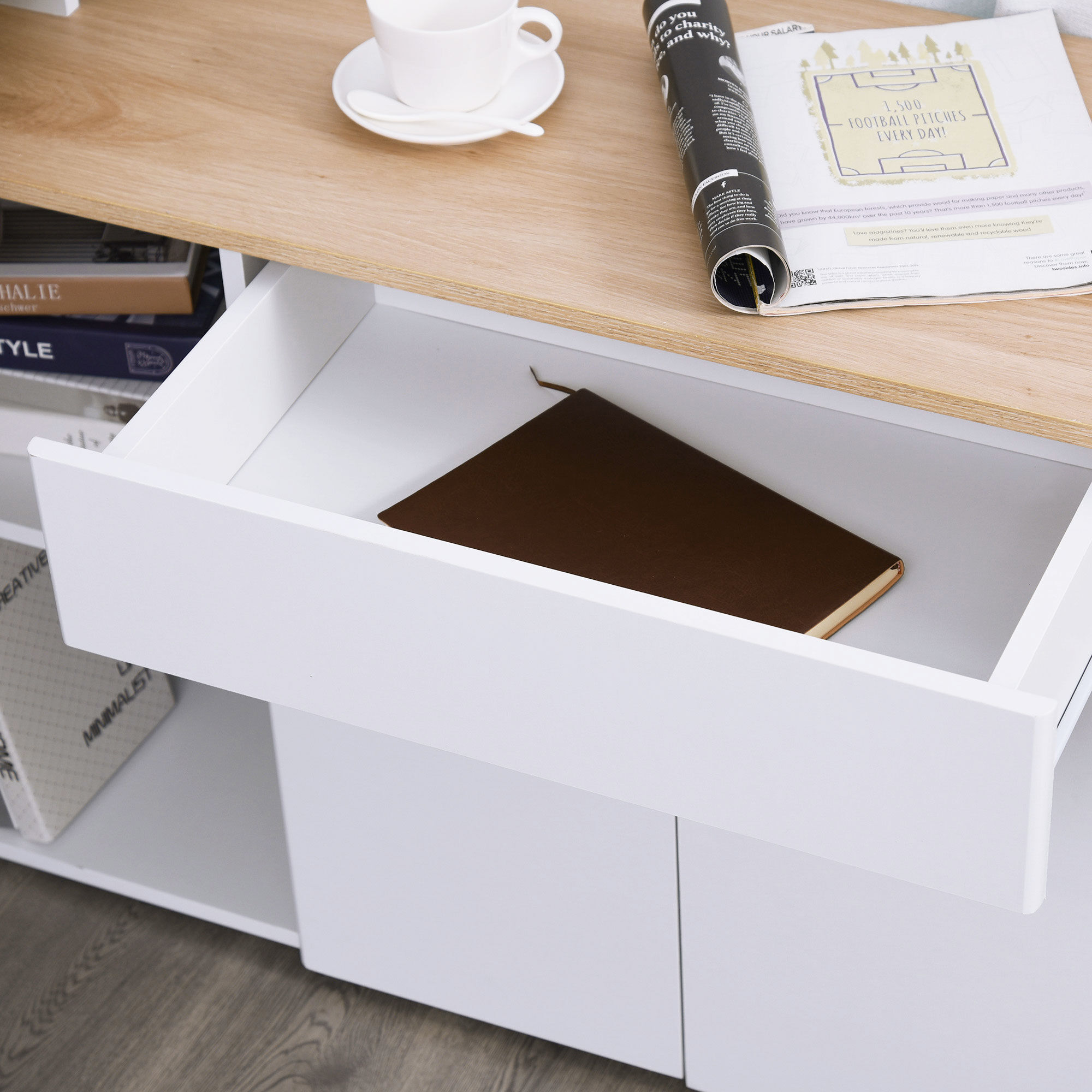 Bureau d'angle bureau informatique multim�dia modulable multi-rangement asp... - 8