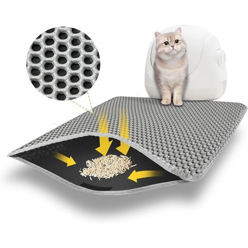 Kalanka-Tapis Litiere Chat Pour Bac À Litière Chat Et Toilette Chat...