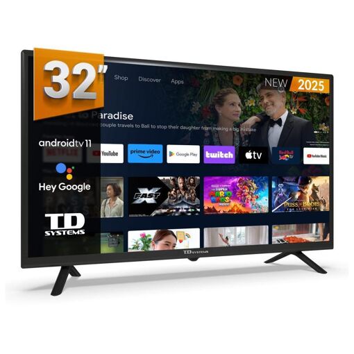 TD Systems PRIME32C19GLE TV 32" HD Smart TV Wifi Noir 1