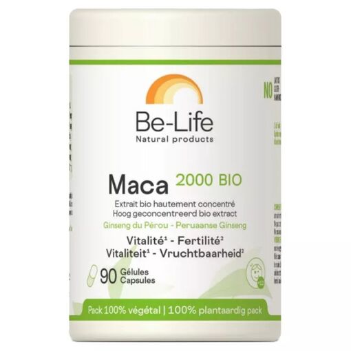 Be-Life Maca 2000 Bio Vitalité et Fertilité 90