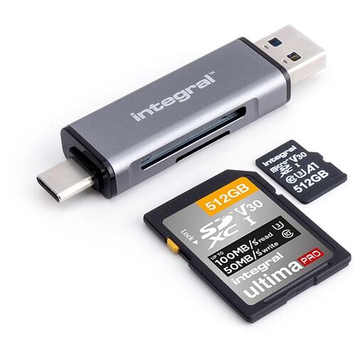 Integral - Lecteur de carte (microSD, microSDHC, microSDXC, 