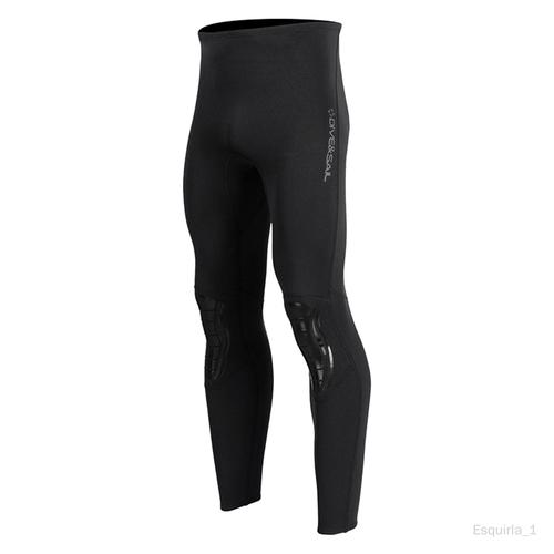 Pantalon De Plongée En Néoprène 1.5mm, Leggings, Pantalon Thermique, Garde Au Chaud, Pantalon De Surf Pour La Natation, Le Canoë Et La Plongée En Hommes Xxl Noir