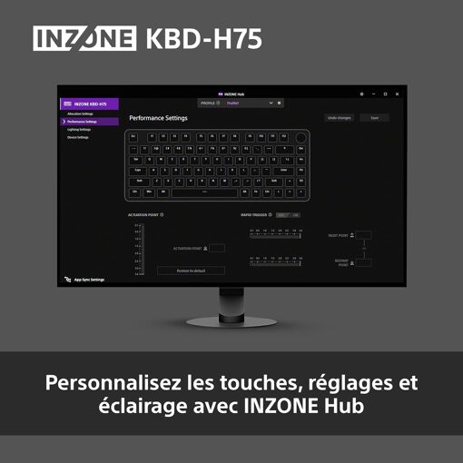 Clavier Gaming Azerty Sony INZONE KBD-H75 image 1 | Rakuten