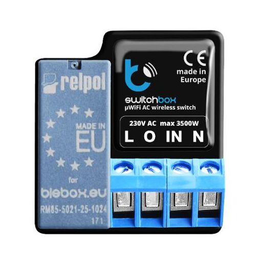 blebox SwitchBox Sans fil Noir