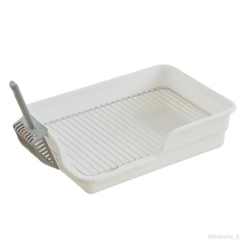 Grilles En Maille D'acier Inoxydable, Toilettes Pour Chiens, Garde Les Pattes Et Les Sols Propres, Plateau Et Cuillère Pour Pot D'intérieur Pour Chien Espacement Des Blancs 18 Mm