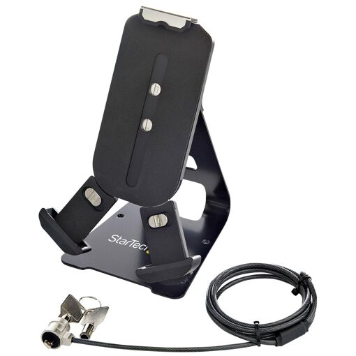 StarTech.com Support Tablette Sécurisé Câble K-Slot - Porte Tablette Vérouillable - Tablettes 7,9-13 pouces - Repose Tablette Universel Ajustable -