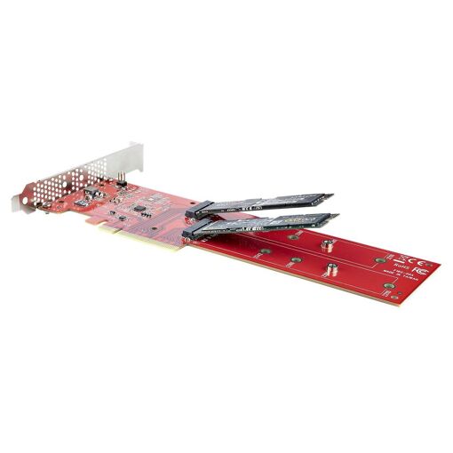 StarTech.com Adaptateur PCIe M.2 - PCIe x8/x16 vers Double N