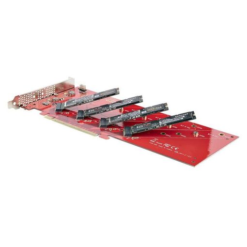 StarTech.com Adaptateur PCIe M.2 - Carte PCIe x16 vers Quad 