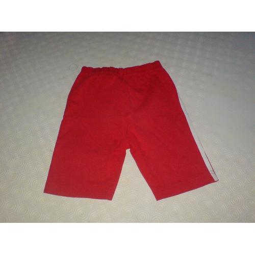 Bermudat Moulant Rouge Taille 6 Ans