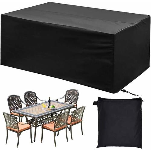 Housse Salon De Jardin, Housse Table De Jardin 210d Polyester Imperm¿¿Able Anti-Uv Bache Salon De Jardin Housse De Protection Pour Tables De Jardin, Chaise, Canap¿¿ (200 160 70cm)