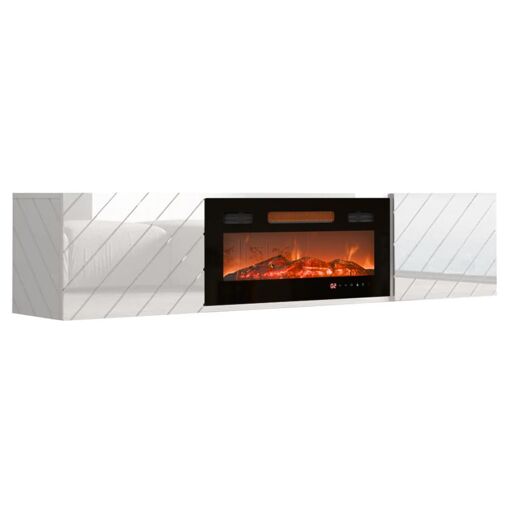 Cama Armoire RTV LUXE 182,6x34,5x37,5 blanc/blanc brillant +
