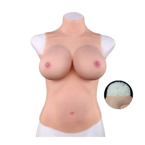 Protheses Seins & Penis Buste Entier Seins Réaliste Coton - Col Haut - Bonnet E Crossgearx