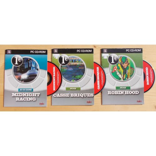 Lot 3 Anciens Jeux Pc Windows Midnight Racing