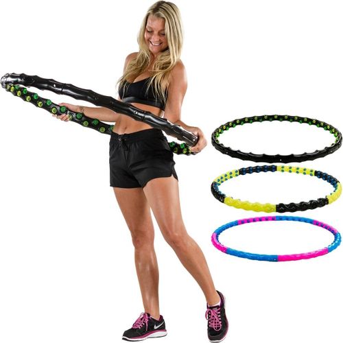 Movit Hula Hoop Cerceau Pour Adultes Et Enfants, Picots De Massage Et Aimants, 3 Variantes: 0,9kg, 1,3kg Ou 1,7kg, Diamètre 110cm - Choix: 1,3 Kg