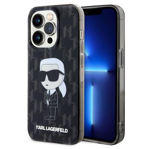 Karl Lagerfeld Coque Rigide Monogram Iphone 15 Pro Noir